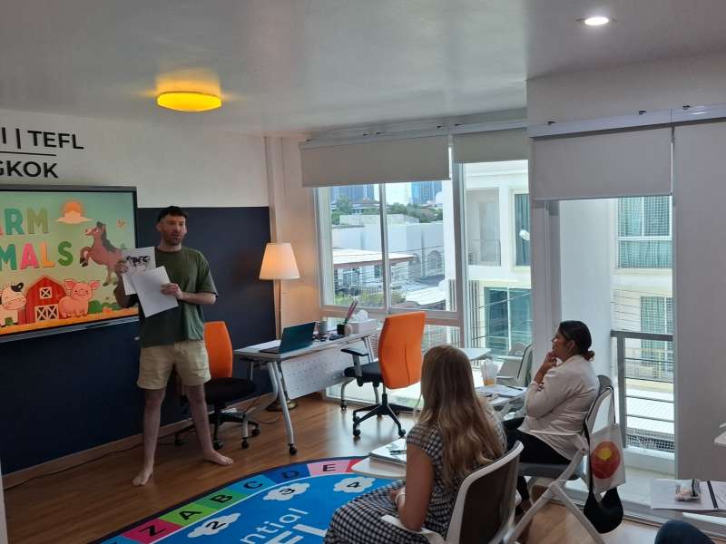 Students teaching
