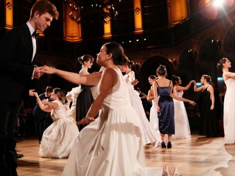 Students waltzing at a Viennese Ball.