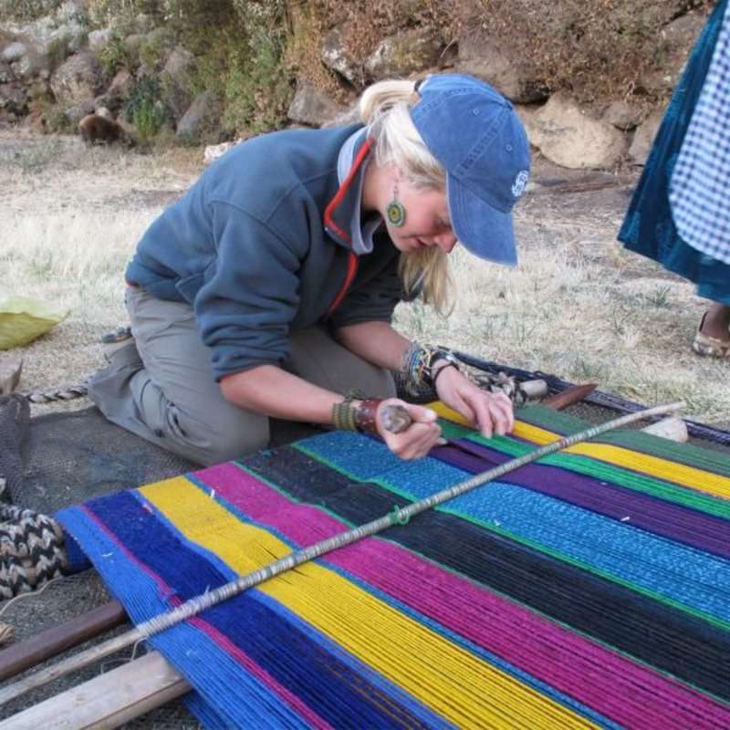 weaving in Bolivia
