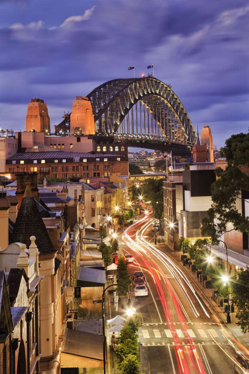 Sydney cityscape at night