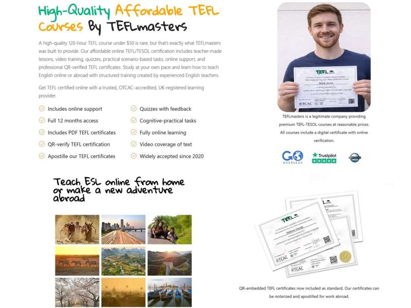 TEFLmasters affordable TEFL courses online
