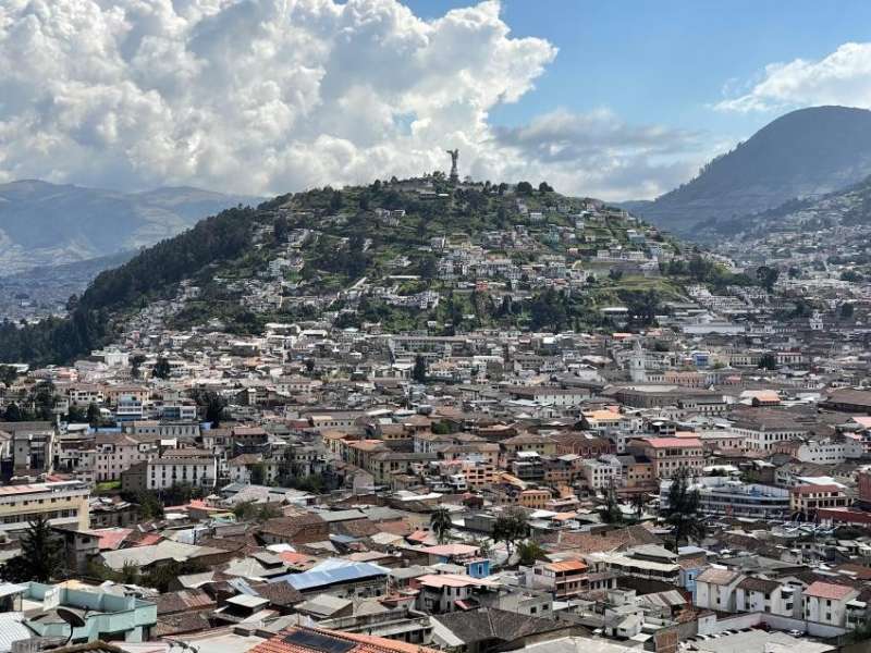 The city of Quito, Ecuador.