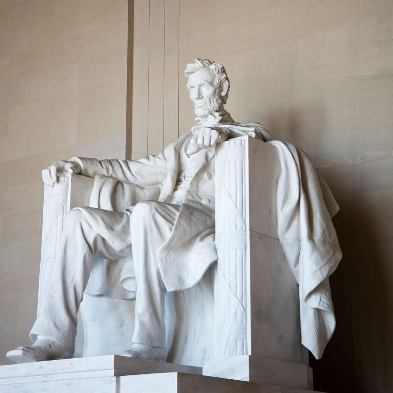 The Lincoln Memorial. 