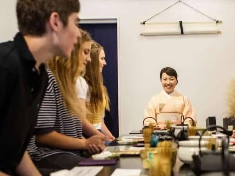 Traditional matcha tea ceremony