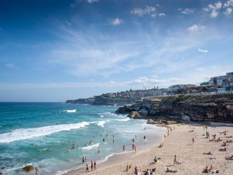 Travellers enjoying the sunny beach lifestyle in Australia