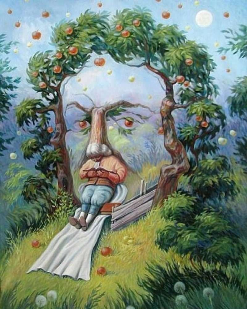 Tree Face  Mural