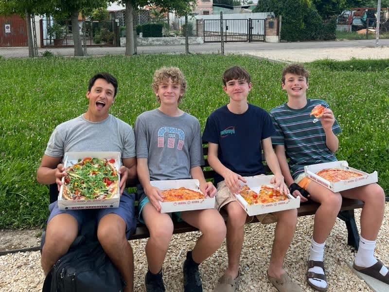 Try pizza in Italy