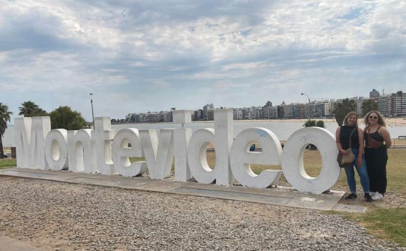 Urban view of downtown Montevideo, Uruguay