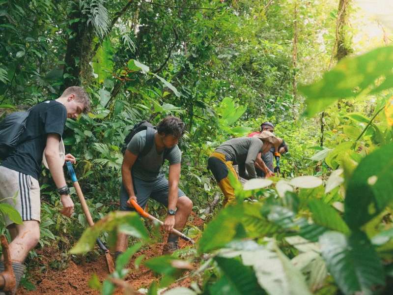 Venturers digging