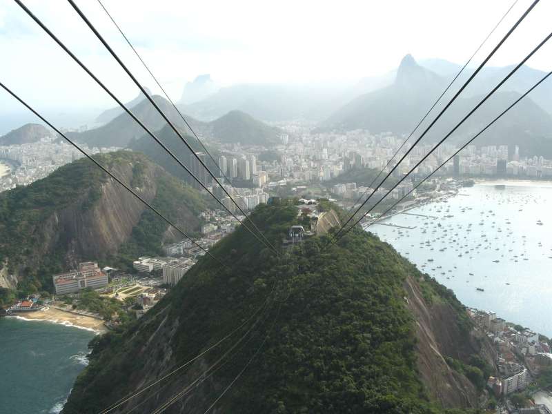 View from Cable Car in Rio