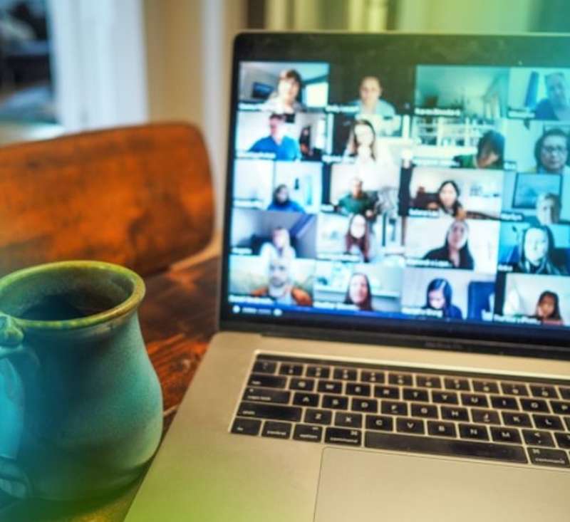 Virtual interns during a social event