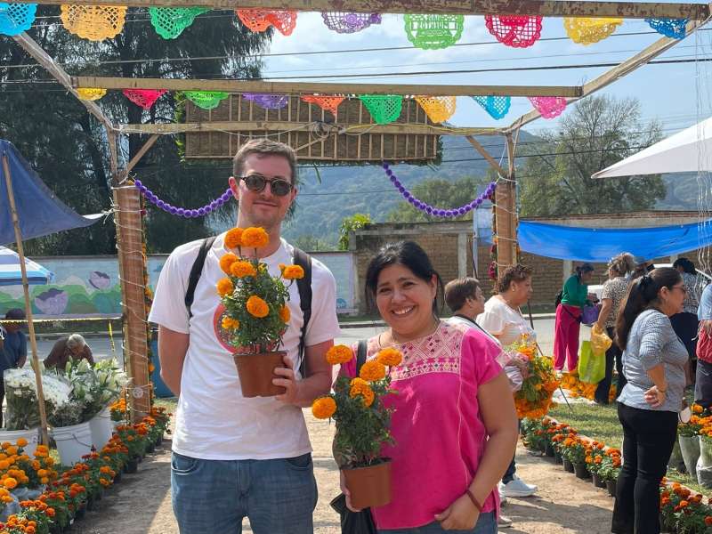 Visiting Day of the Dead Flower Market in Cuernavaca