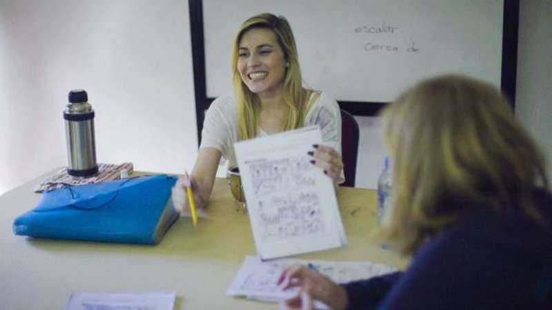 a volunteer teacher in Argentina