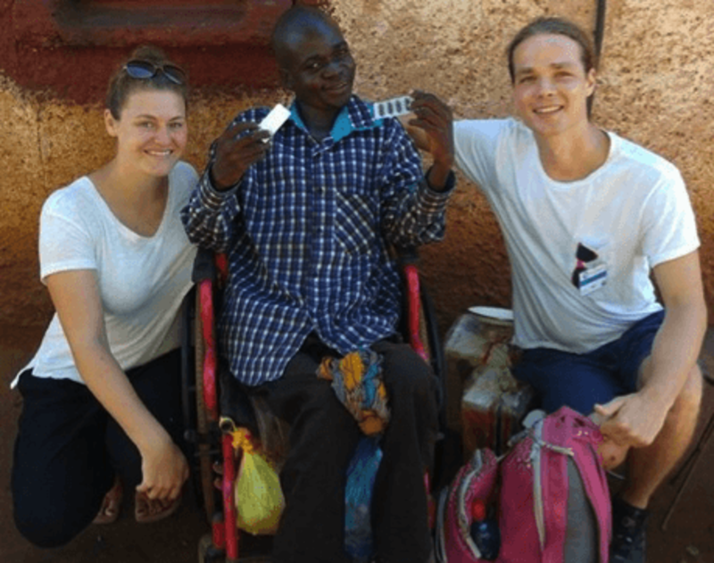 Interns with a local 