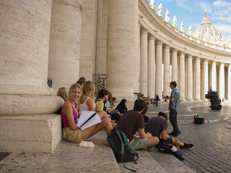 We stay in a hotel steps from here. Class is Inside Vatican City