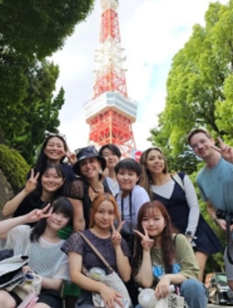 With Japanese Friends